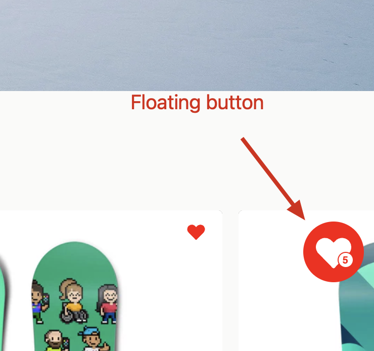 Floating button