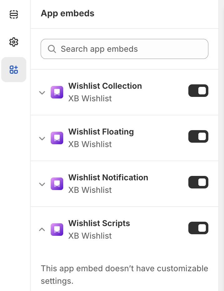 enable XB Wishlist scripts